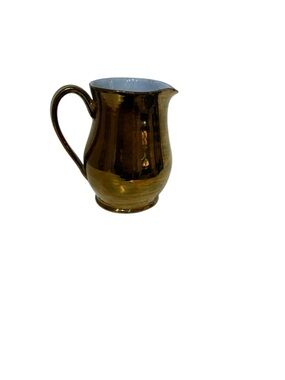 Vintage Copper Luster Creamer Pitcher